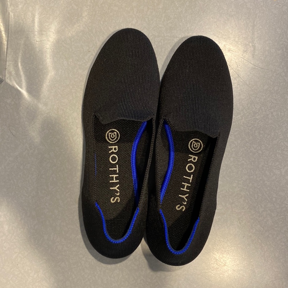 Size 6.5 Rothy’s Black Loafers